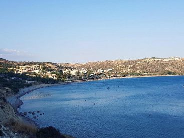 Tohle je Pissouri Bay, kde jsme bydlely
