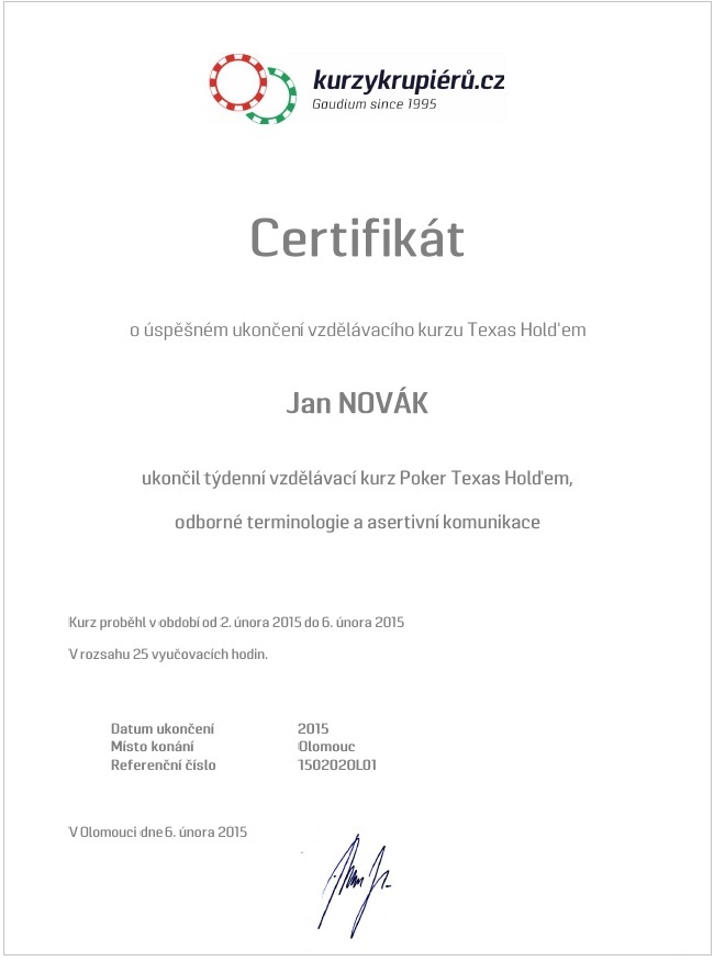 Certifikát